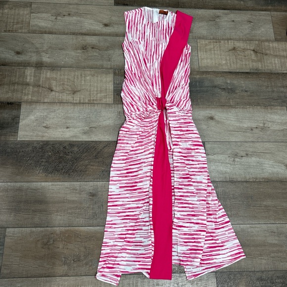 Missoni pink space dyed knot front midi dress - Picture 3 of 8